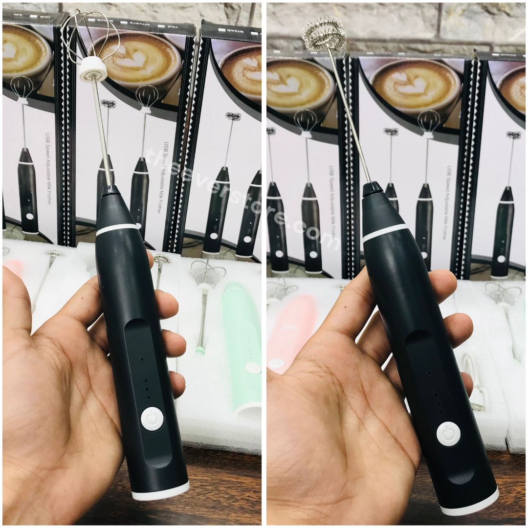 2 in 1 Electric Rechargeable Coffee Beater & Milk Frother | Egg Beater