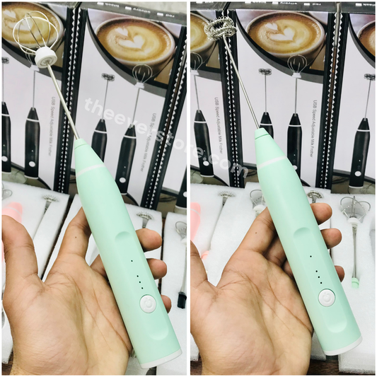 2 in 1 Electric Rechargeable Coffee Beater & Milk Frother | Egg Beater