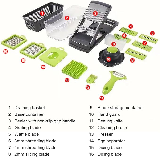 16 in 1 Vegetable Cutter