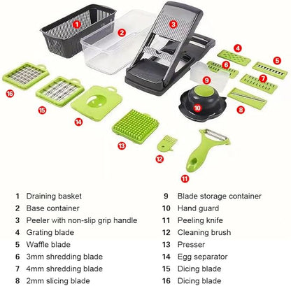 16 in 1 Vegetable Cutter