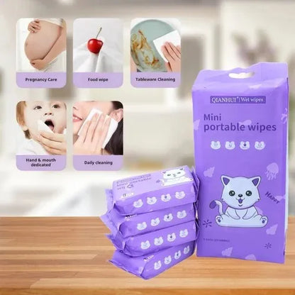 Mini Cleaning Wipes Wet