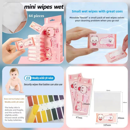 Mini Cleaning Wipes Wet
