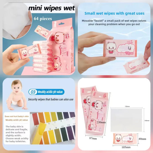 Mini Cleaning Wipes Wet